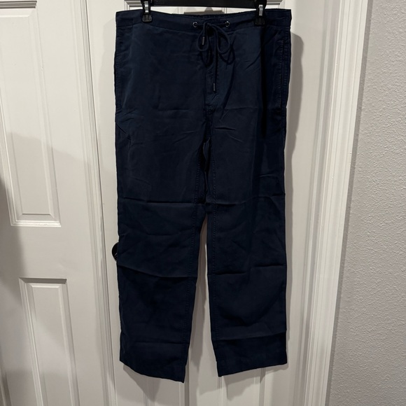 Banana Republic‎ Navy Drawstring Pants | Size M | NWT - Picture 1 of 8